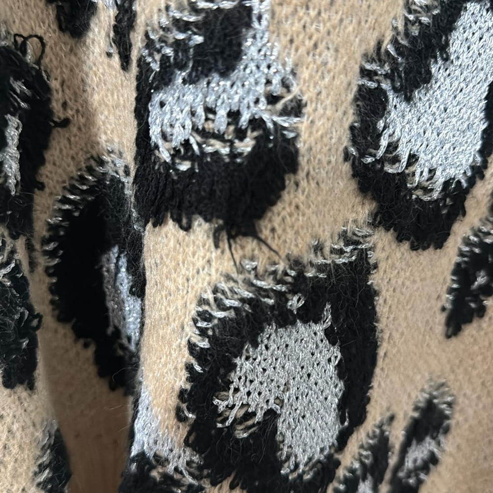 Adora new with tags tan and cheetah sweater - Picture 10 of 13